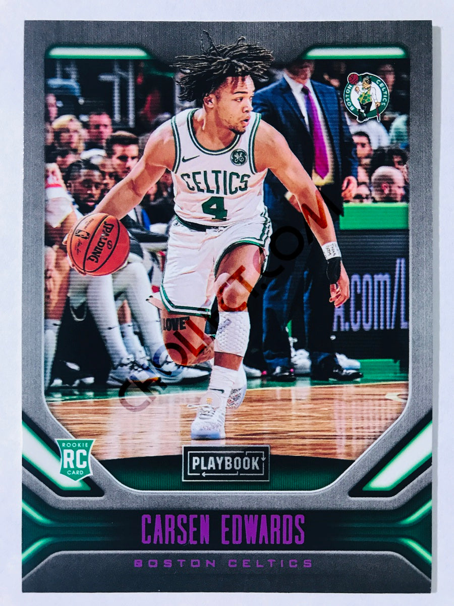 Carsen Edwards - Boston Celtics 2019-20 Panini Chronicles Playbook Pink Parallel RC Rookie #175