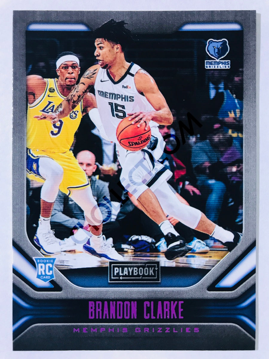 Brandon Clarke - Memphis Grizzlies 2019-20 Panini Chronicles Playbook Pink Parallel RC Rookie #190