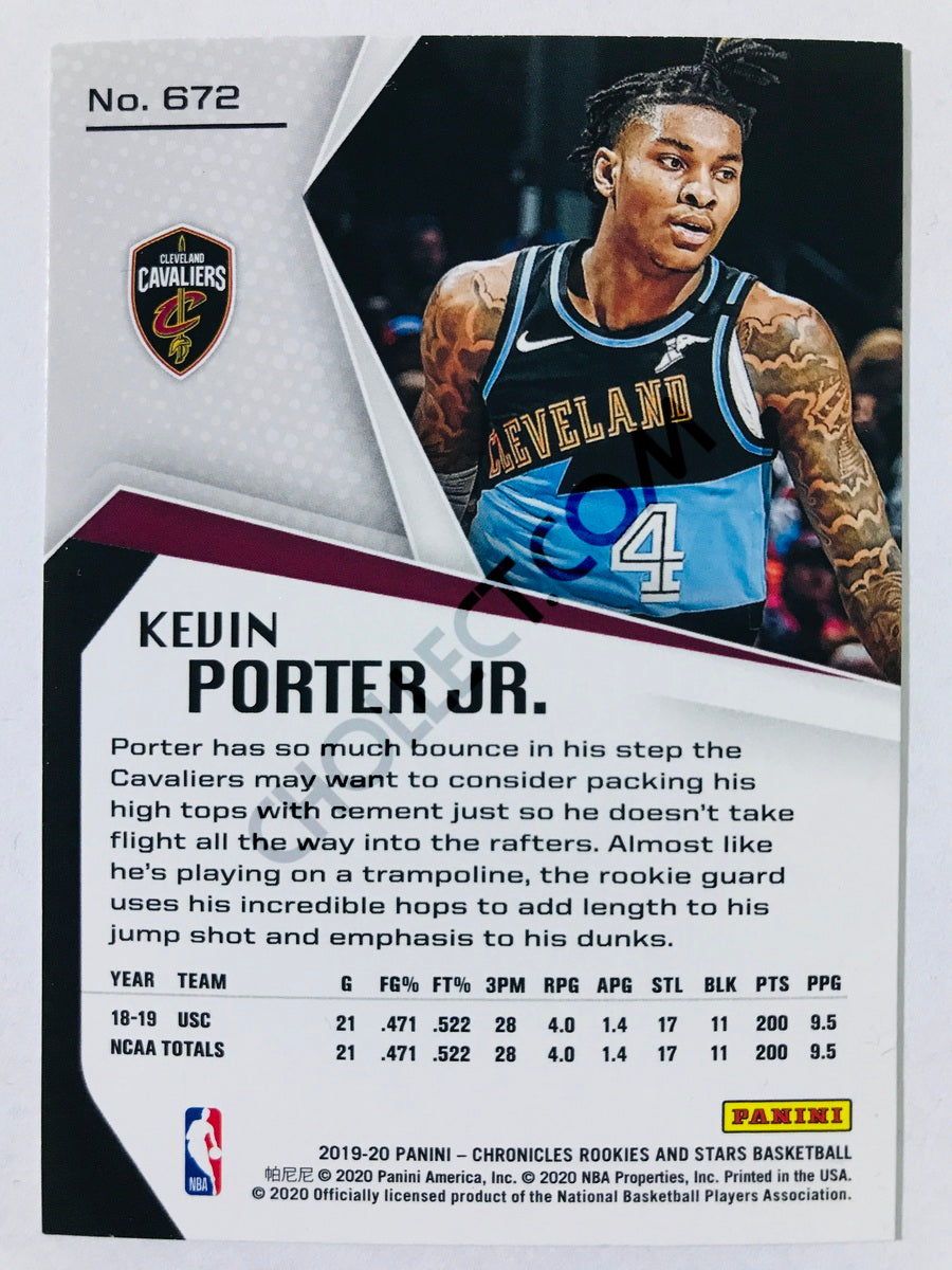 Kevin Porter Jr. - Cleveland Cavaliers 2019-20 Panini Chronicles Rookies & Stars RC Rookie #672