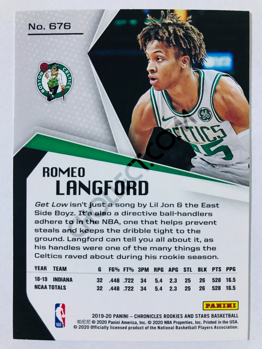 Romeo Langford - Boston Celtics 2019-20 Panini Chronicles Rookies & Stars RC Rookie #676