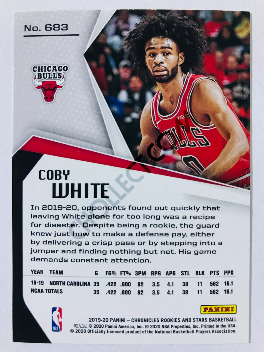 Coby White - Chicago Bulls 2019-20 Panini Chronicles Rookies & Stars RC Rookie #683