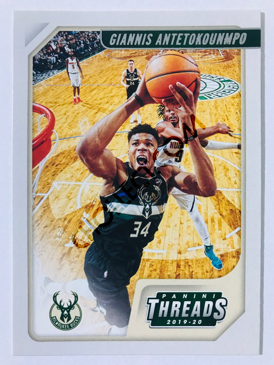 Giannis Antetokounmpo - Milwaukee Bucks 2019-20 Panini Chronicles Threads #96