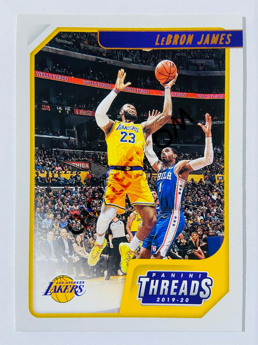 LeBron James - Los Angeles Lakers 2019-20 Panini Chronicles Threads Bronze Parallel #86