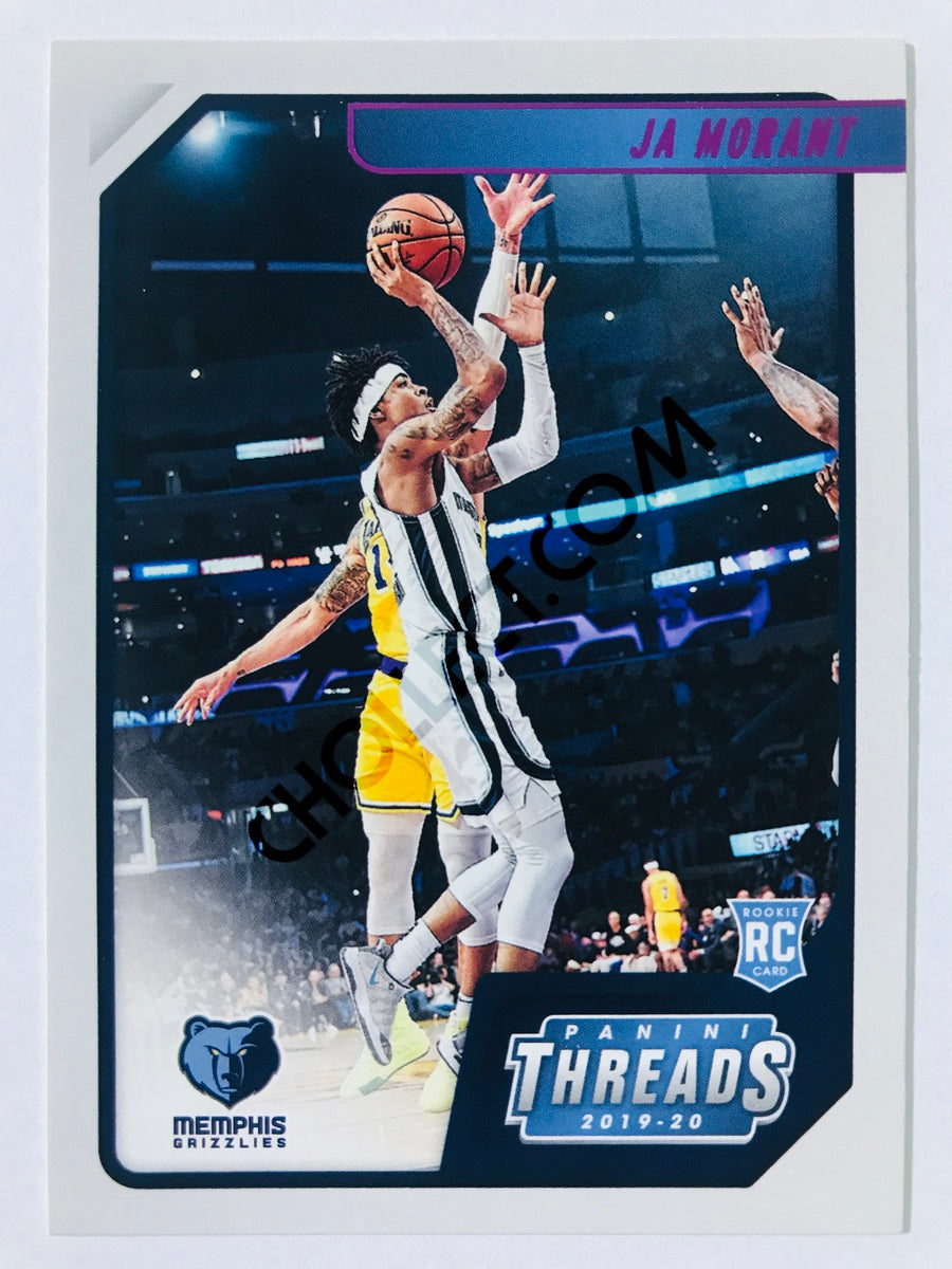 Ja Morant - Memphis Grizzlies 2019-20 Panini Chronicles Threads Pink Parallel RC Rookie #84