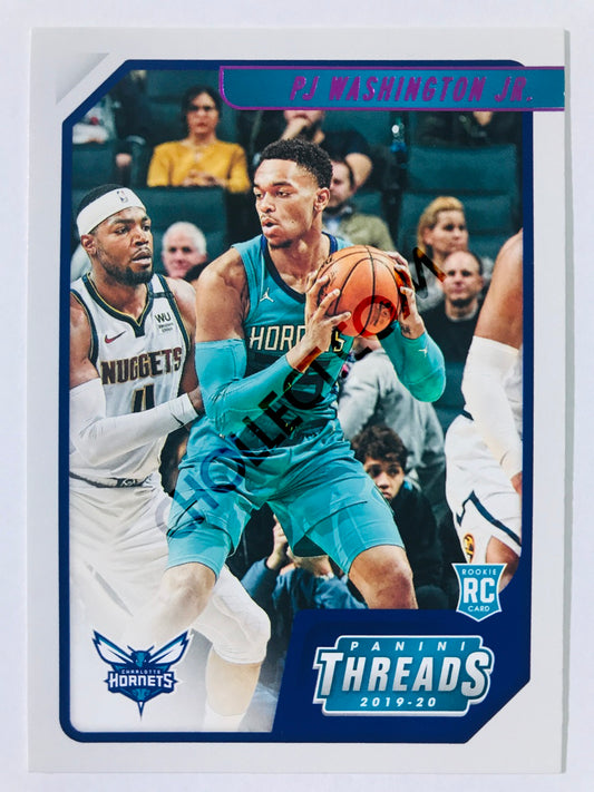 PJ Washington Jr. - Charlotte Hornets 2019-20 Panini Chronicles Threads Pink Parallel RC Rookie #85