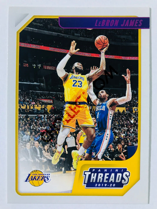 LeBron James - Los Angeles Lakers 2019-20 Panini Chronicles Threads Pink Parallel #86