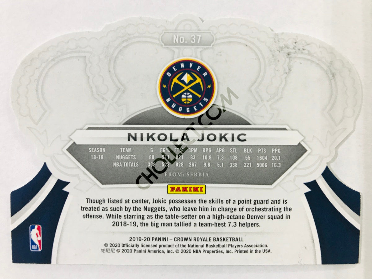 Nikola Jokic - Denver Nuggets 2019-20 Panini Crown Royale #37