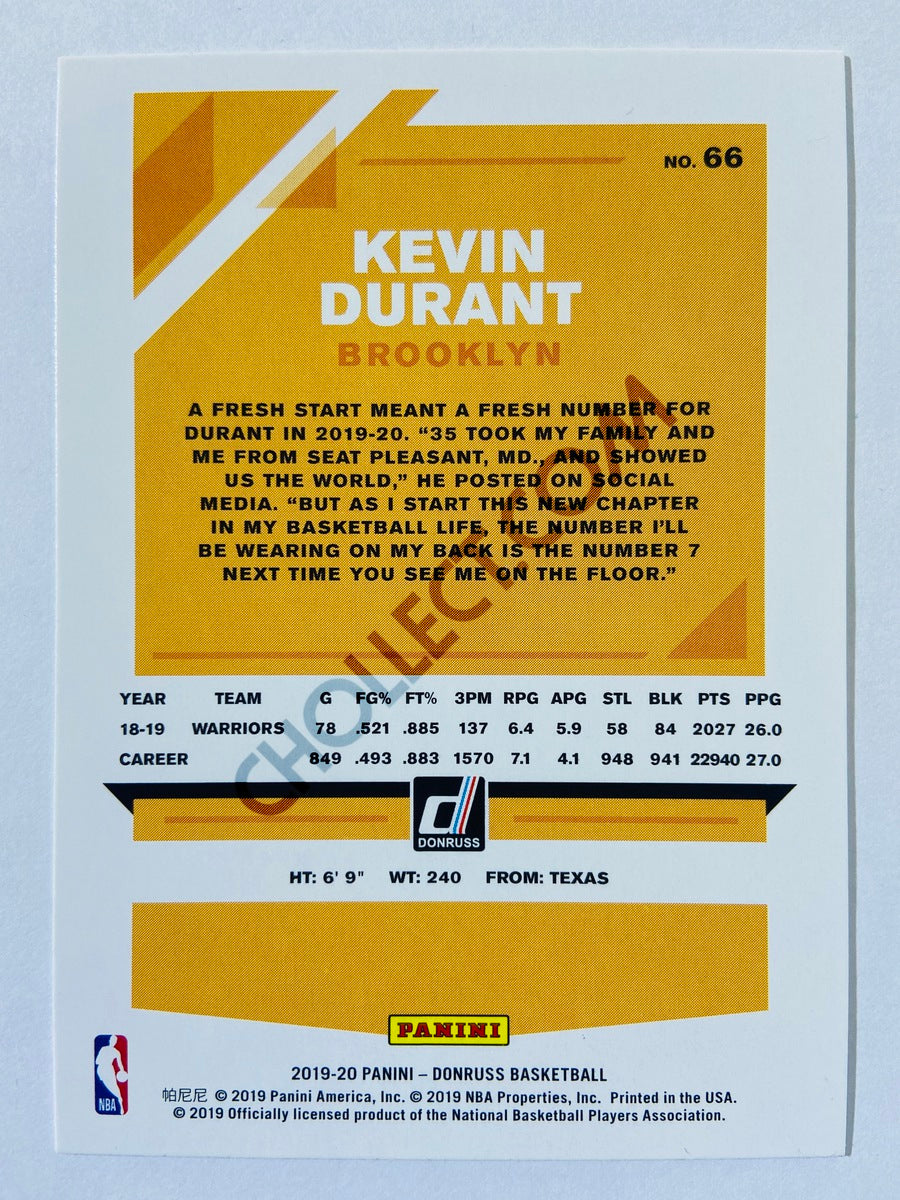 Kevin Durant - Brooklyn Nets 2019-20 Panini Donruss #66