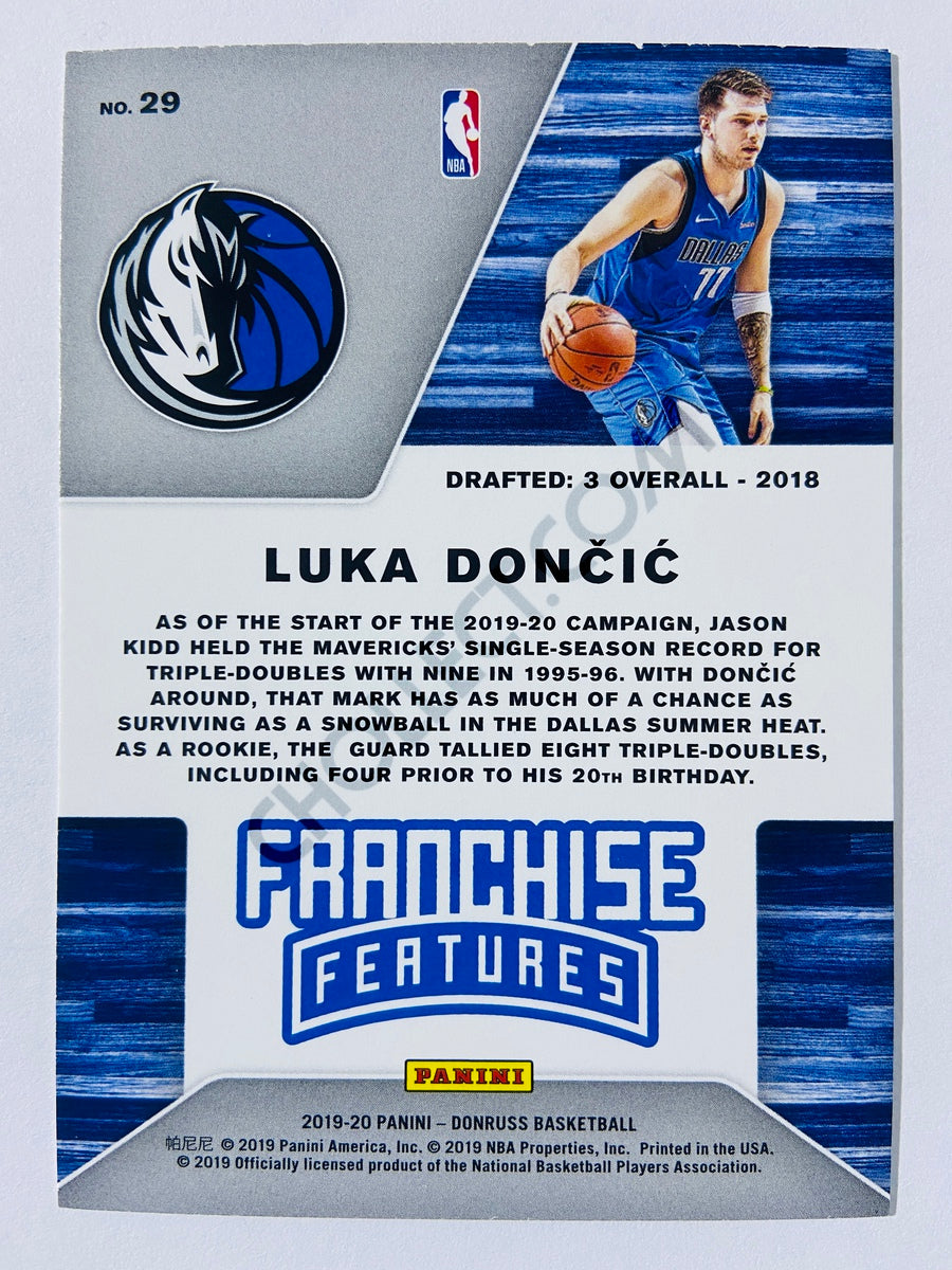 Luka Doncic - Dallas Mavericks 2019-20 Panini Donruss Franchise Features #29