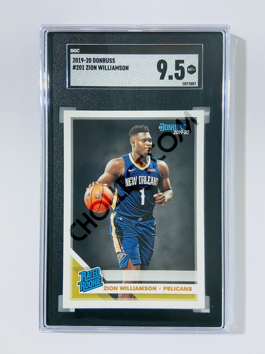 Zion Williamson - New Orleans Pelicans 2019-20 Panini Donruss Rated Rookie #201 [SGC 9.5] SN: 1077057