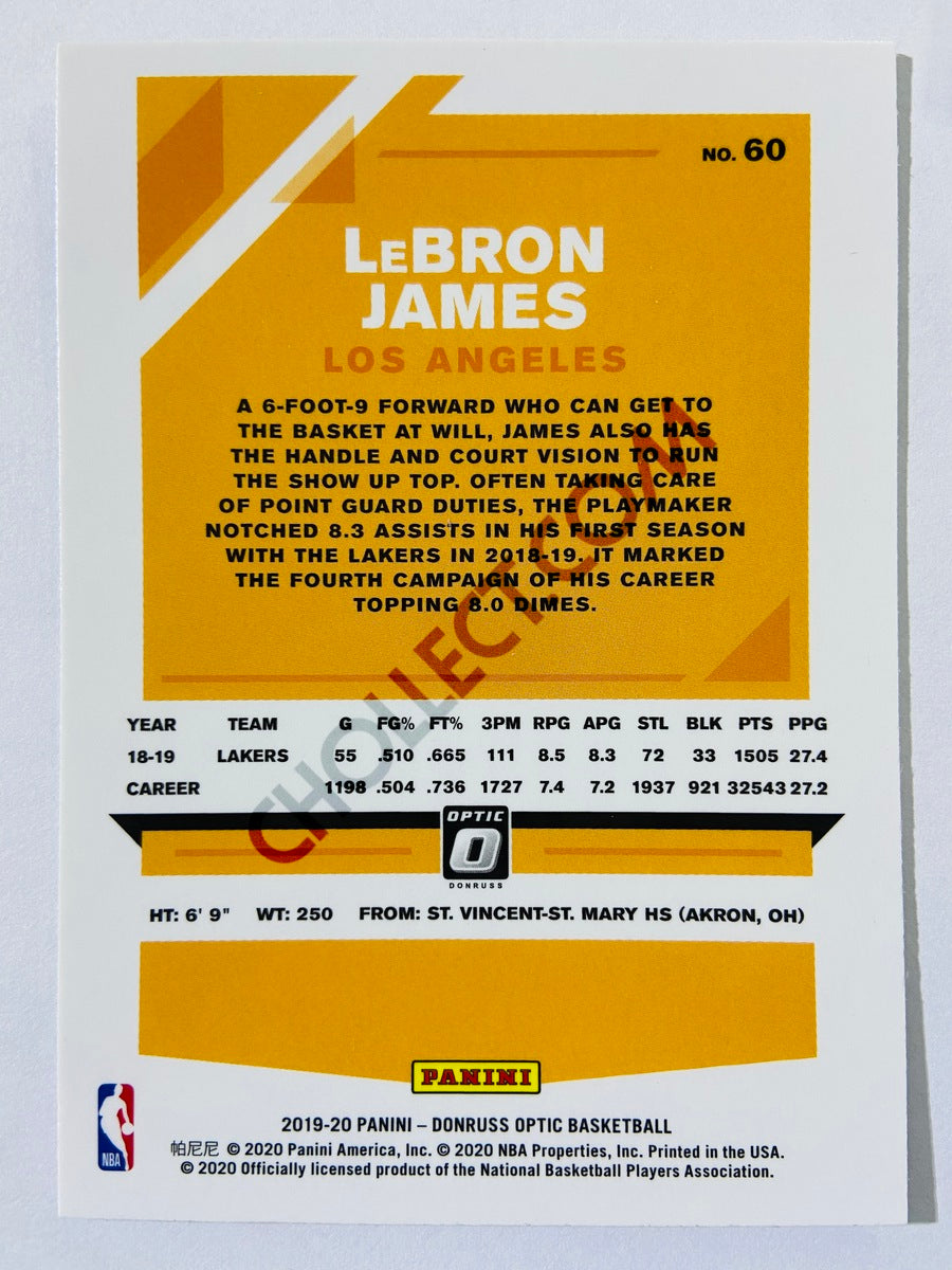 LeBron James - Los Angeles Lakers 2019-20 Panini Donruss Optic #60