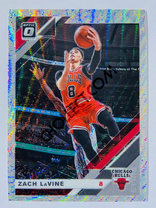 Zach LaVine - Chicago Bulls 2019-20 Panini Donruss Optic Silver Wave Parallel #64