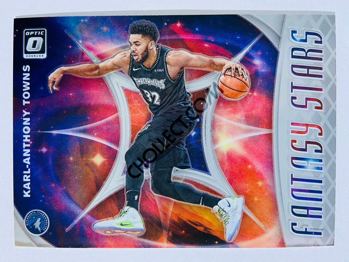 Karl-Anthony Towns - Minnesota Timberwolves 2019-20 Panini Donruss Optic Fantasy Stars Insert #1