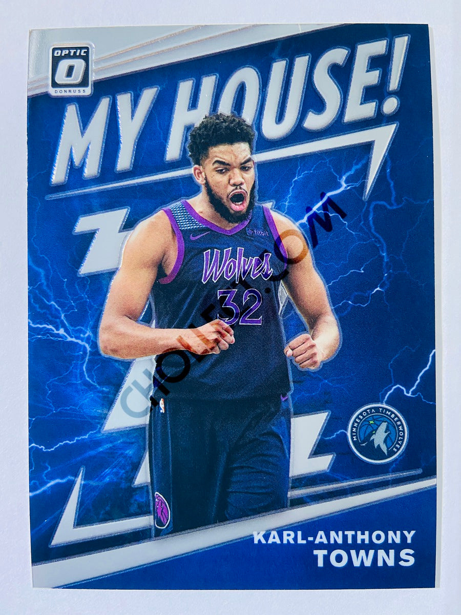 Karl-Anthony Towns - Minnesota Timberwolves 2019-20 Panini Donruss Optic My House! Insert #2