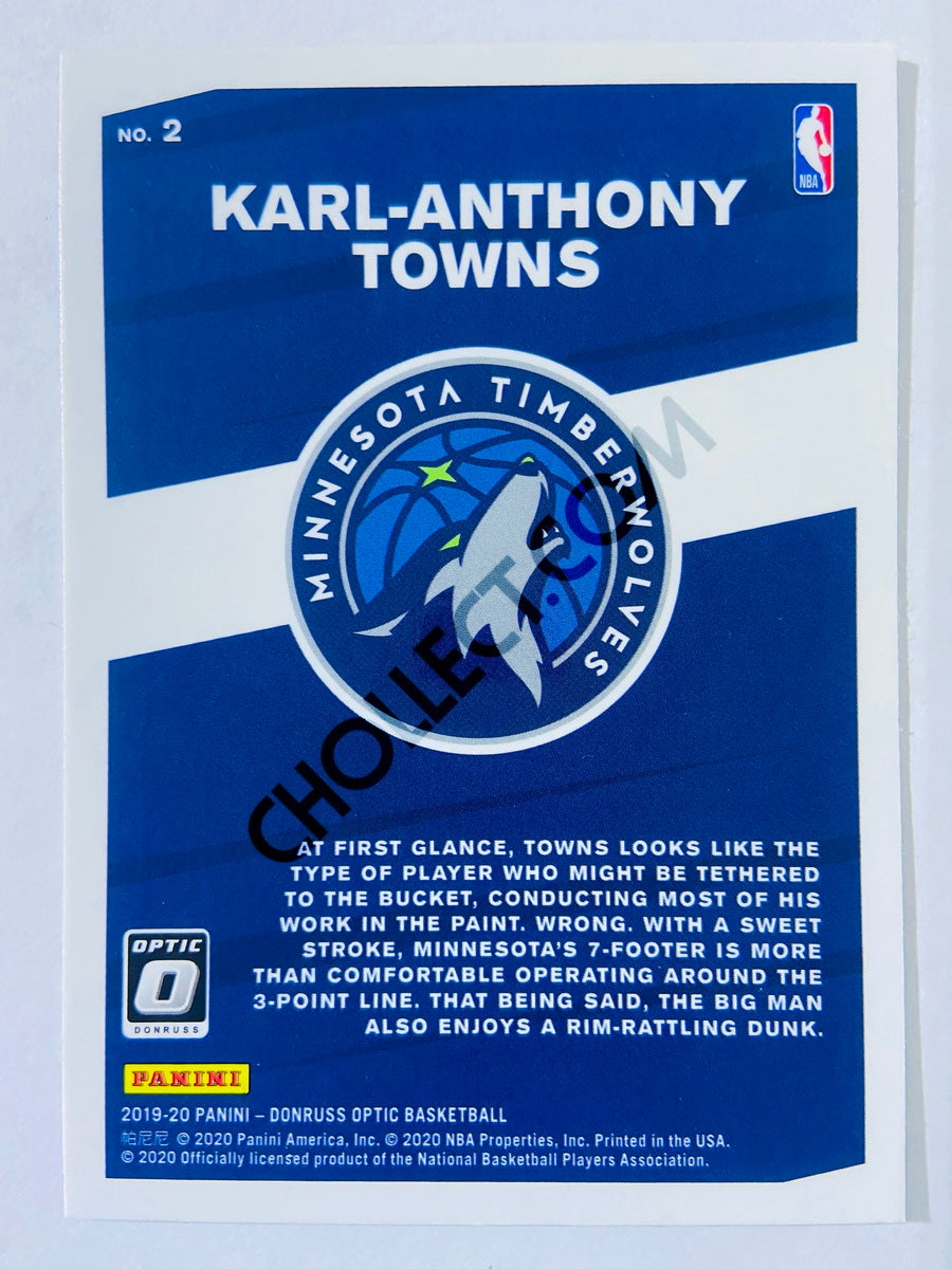 Karl-Anthony Towns - Minnesota Timberwolves 2019-20 Panini Donruss Optic My House! Insert #2