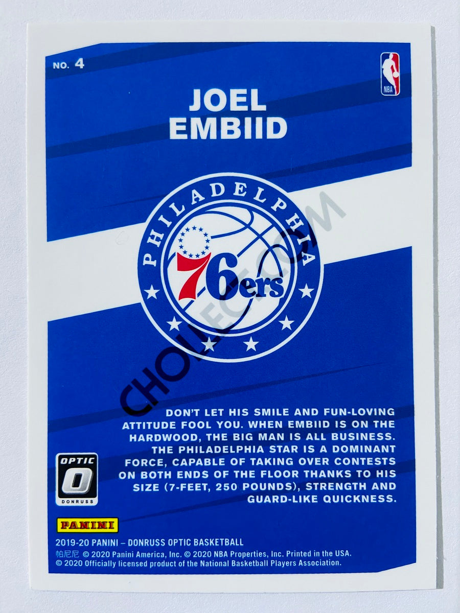 Joel Embiid - Philadelphia 76ers 2019-20 Panini Donruss Optic My House! Insert #4