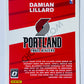 Damian Lillard - Portland Trail Blazers 2019-20 Panini Donruss Optic My House! Insert #10