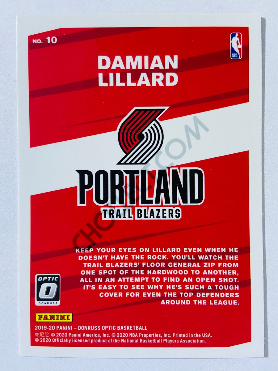 Damian Lillard - Portland Trail Blazers 2019-20 Panini Donruss Optic My House! Insert #10