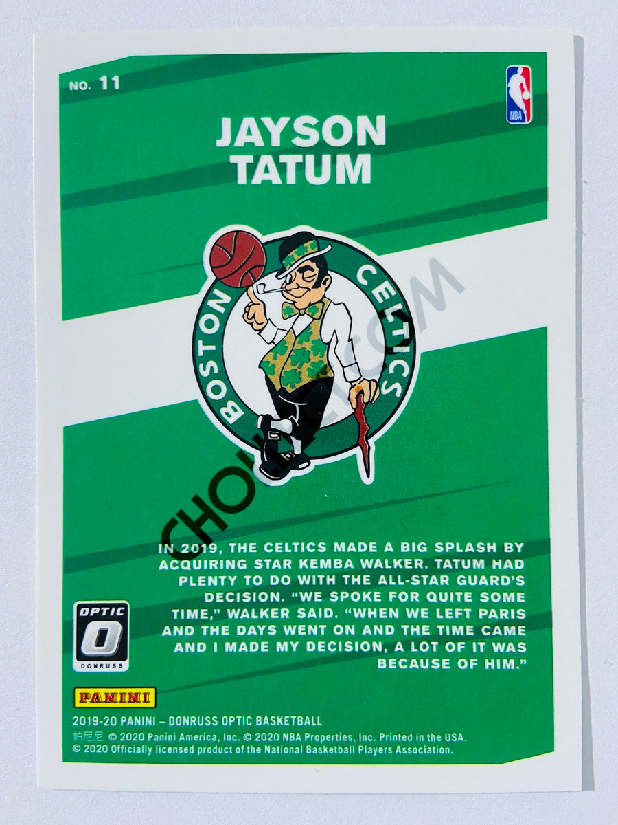 Jayson Tatum - Boston Celtics 2019-20 Panini Donruss Optic My House! Insert #11