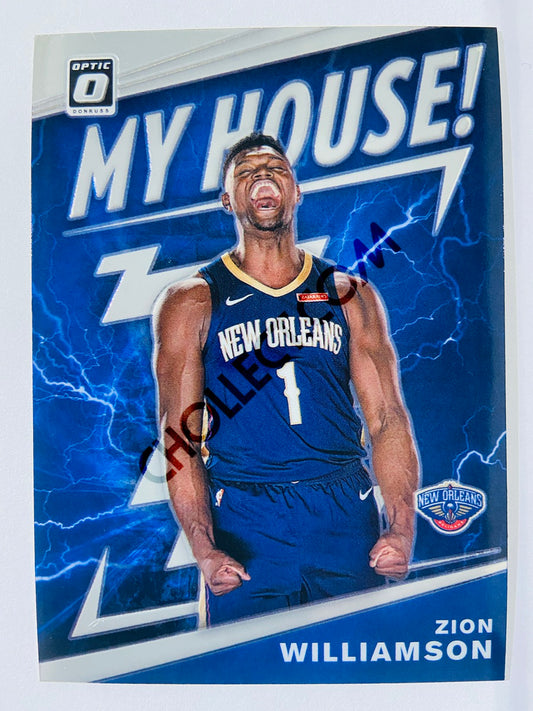 Zion Williamson - New Orleans Pelicans 2019-20 Panini Donruss Optic My House! Insert #15