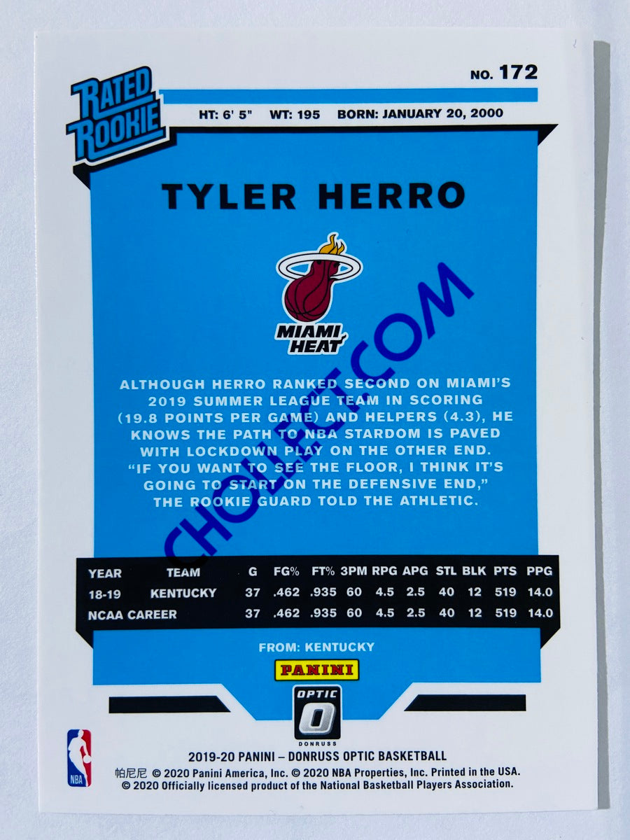 Tyler Herro - Miami Heat 2019-20 Panini Donruss Optic Rated Rookie #172