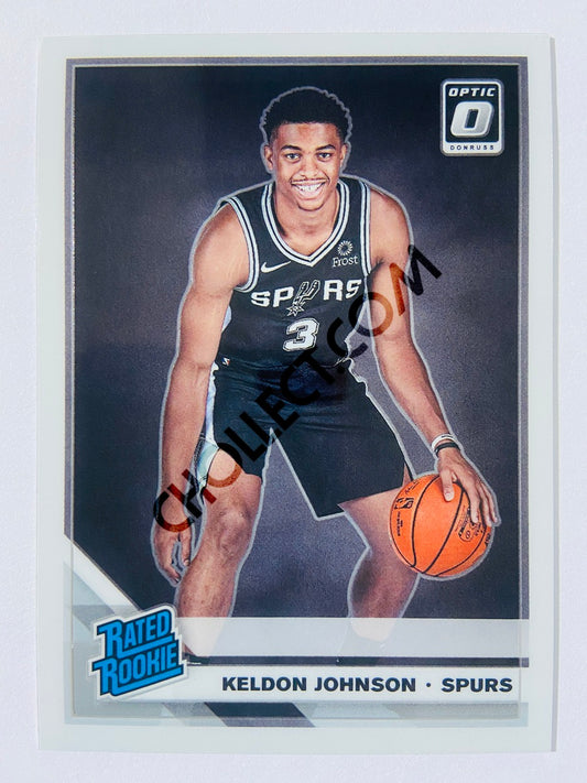 Keldon Johnson - San Antonio Spurs 2019-20 Panini Donruss Optic Rated Rookie #186