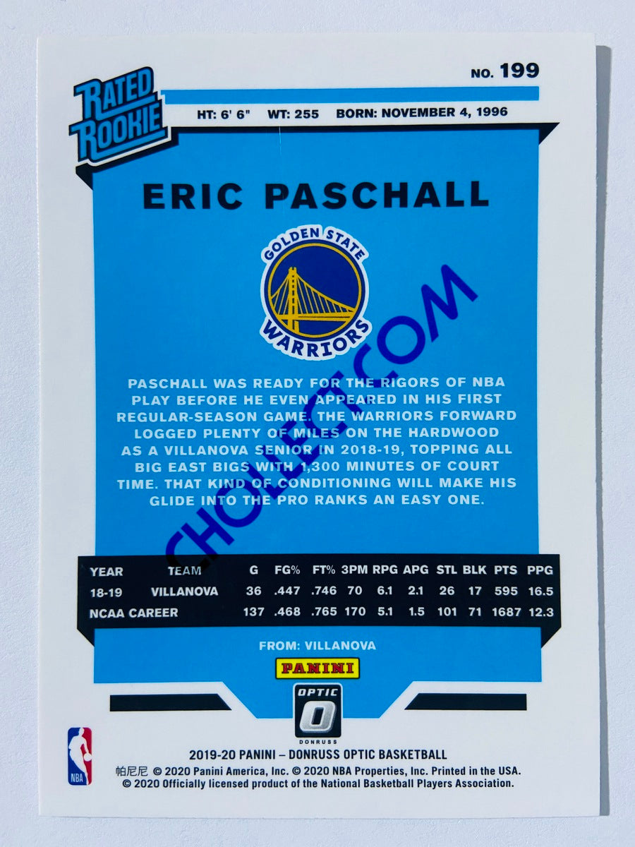 Eric Paschall - Golden State Warriors 2019-20 Panini Donruss Optic Rated Rookie #199