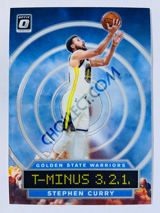 Stephen Curry - Golden State Warriors 2019-20 Panini Donruss Optic T-Minus 3.2.1. Insert #6