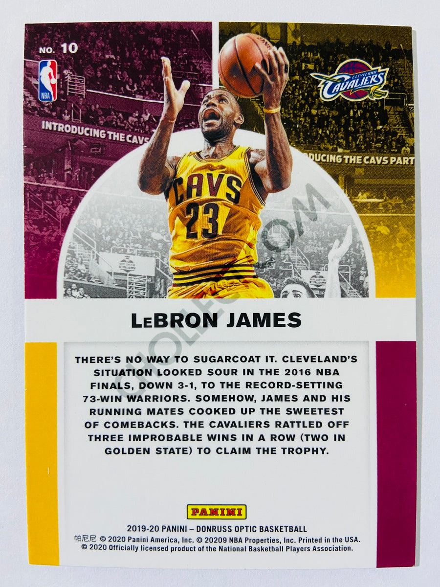 LeBron James - Cleveland Cavaliers 2019-20 Panini Donruss Optic Winner Stays #10