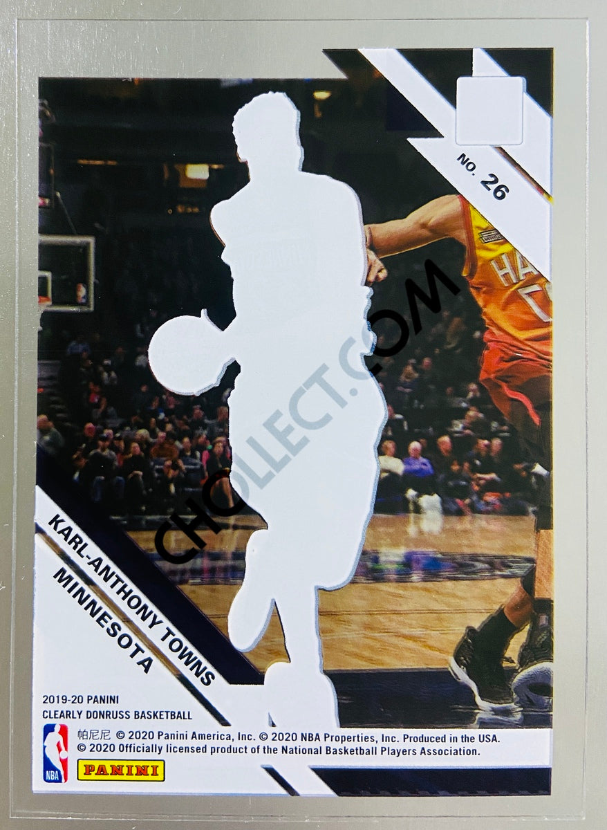 Karl-Anthony Towns - Minnesota Timberwolves 2019-20 Panini Donruss Clearly #26