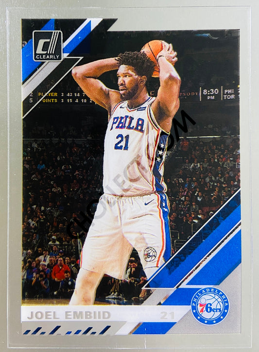 Joel Embiid - Philadelphia 76ers 2019-20 Panini Donruss Clearly #34