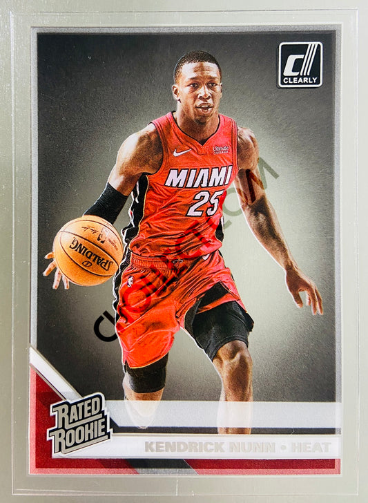 Kendrick Nunn - Miami Heat 2019-20 Panini Donruss Clearly Rated Rookie #96