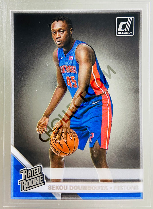 Sekou Doumbouya - Detroit Pistons 2019-20 Panini Donruss Clearly Rated Rookie Variation #V64