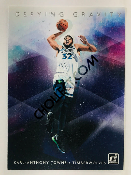 Karl-Anthony Towns - Minnesota Timberwolves 2019-20 Panini Donruss Defying Gravity #3