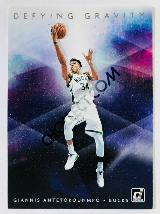 Giannis Antetokounmpo - Milwaukee Bucks 2019-20 Panini Donruss Defying Gravity #6