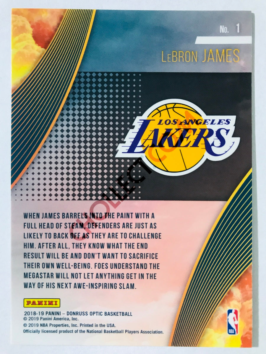 LeBron James - Los Angeles Lakers 2018-19 Panini Donruss Optic All Clear for Takeoff #1