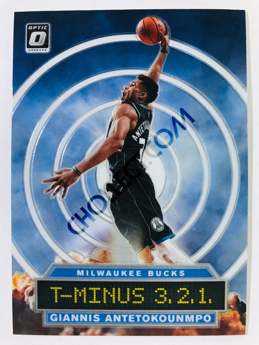 Giannis Antetokounmpo - Milwaukee Bucks 2019-20 Panini Donruss Optic T-Minus 3.2.1. Insert #8