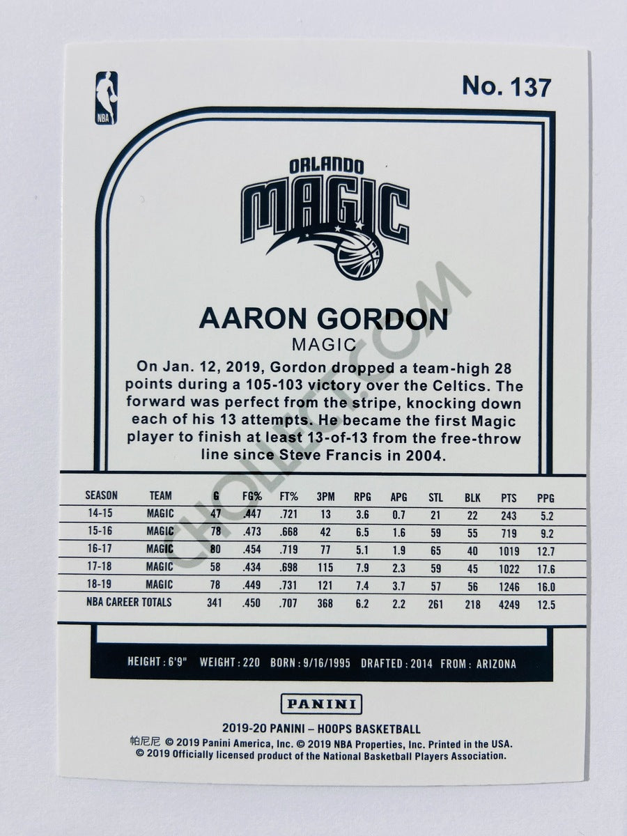 Aaron Gordon – Orlando Magic 2019-20 Panini Hoops #137