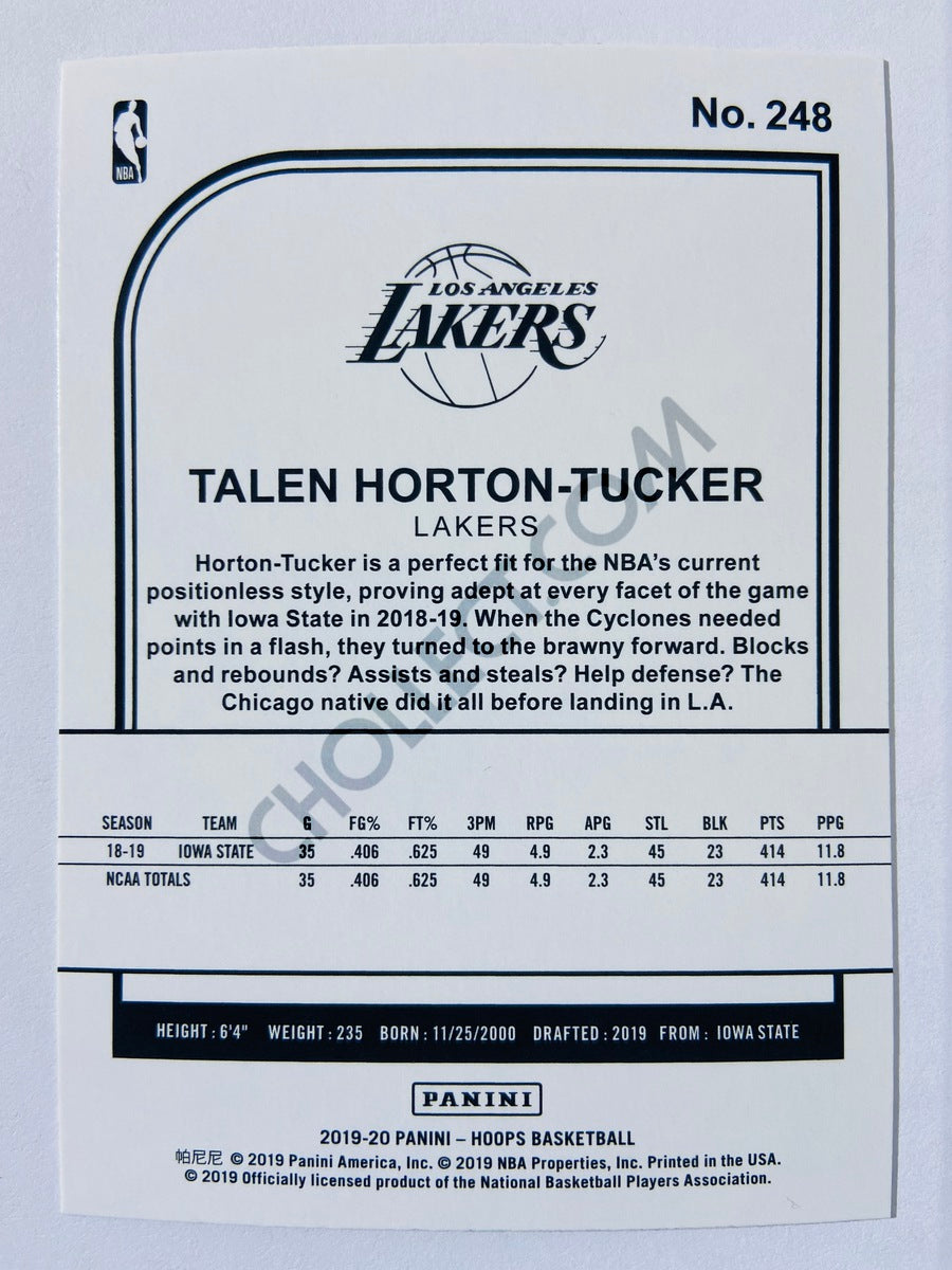 Talen Horton-Tucker - Los Angeles Lakers 2019-20 Panini Hoops RC Rookie #248