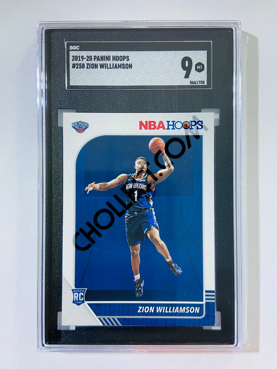 Zion Williamson - New Orleans Pelicans 2019-20 Panini Hoops RC Rookie #258 [SGC MT 9] SN: 5661705