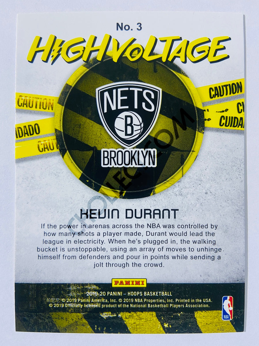 Kevin Durant - Brooklyn Nets 2019-20 Panini Hoops High Voltage #3