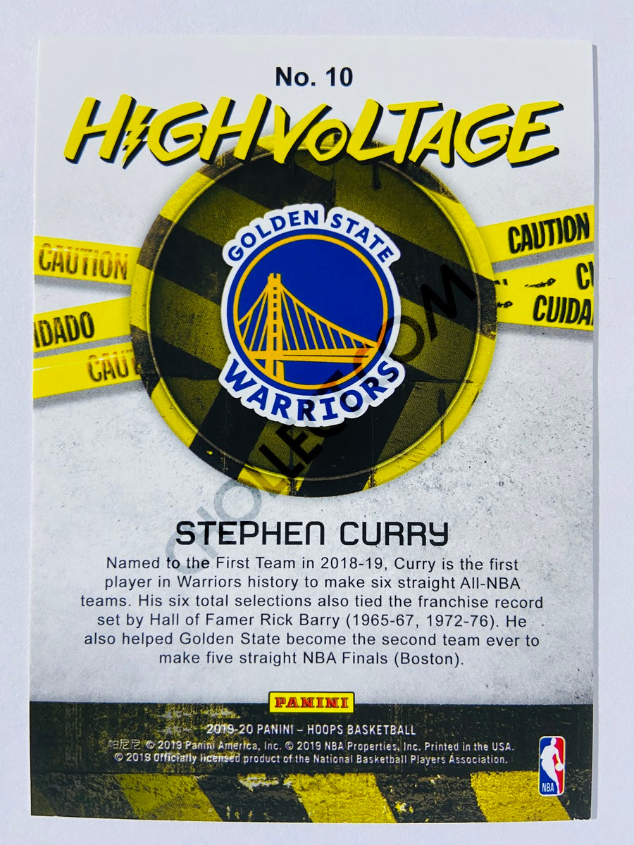 Stephen Curry - Golden State Warriors 2019-20 Panini Hoops High Voltage #10