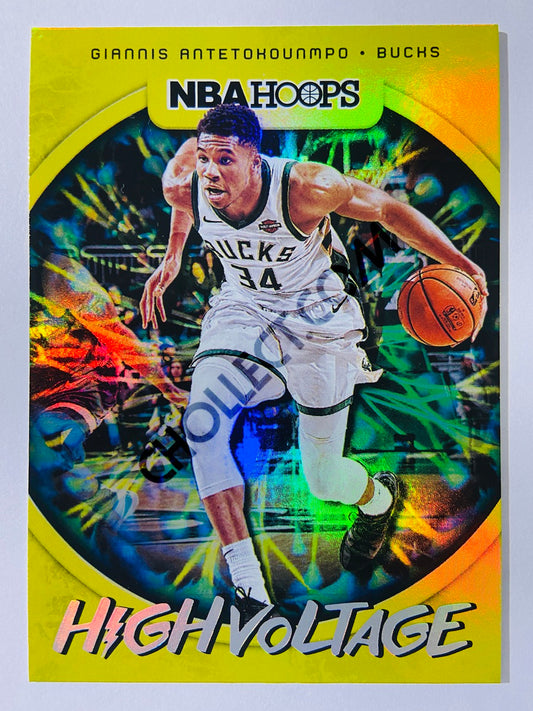 Giannis Antetokounmpo - Milwaukee Bucks 2019-20 Panini Hoops High Voltage #11