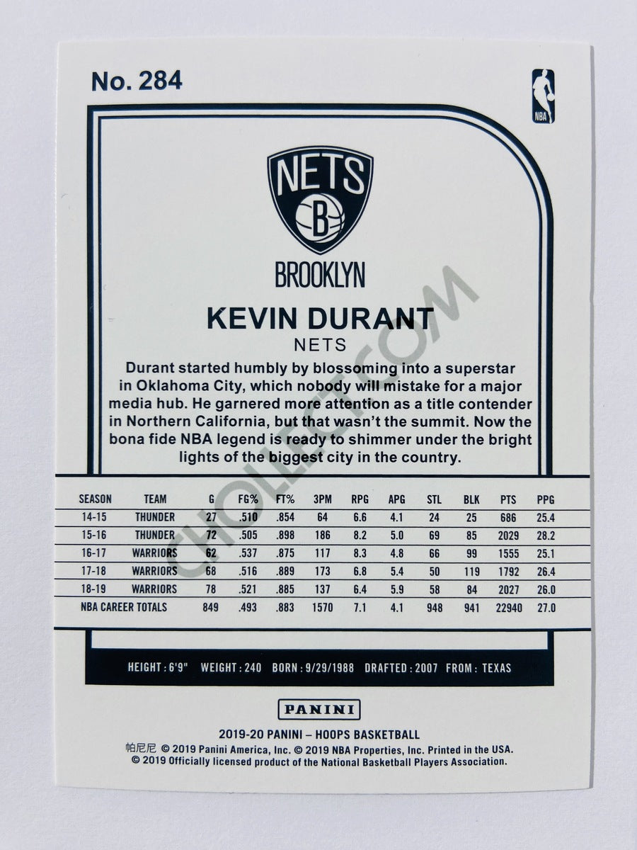 Kevin Durant – Brooklyn Nets 2019-20 Panini Hoops Tribute #284