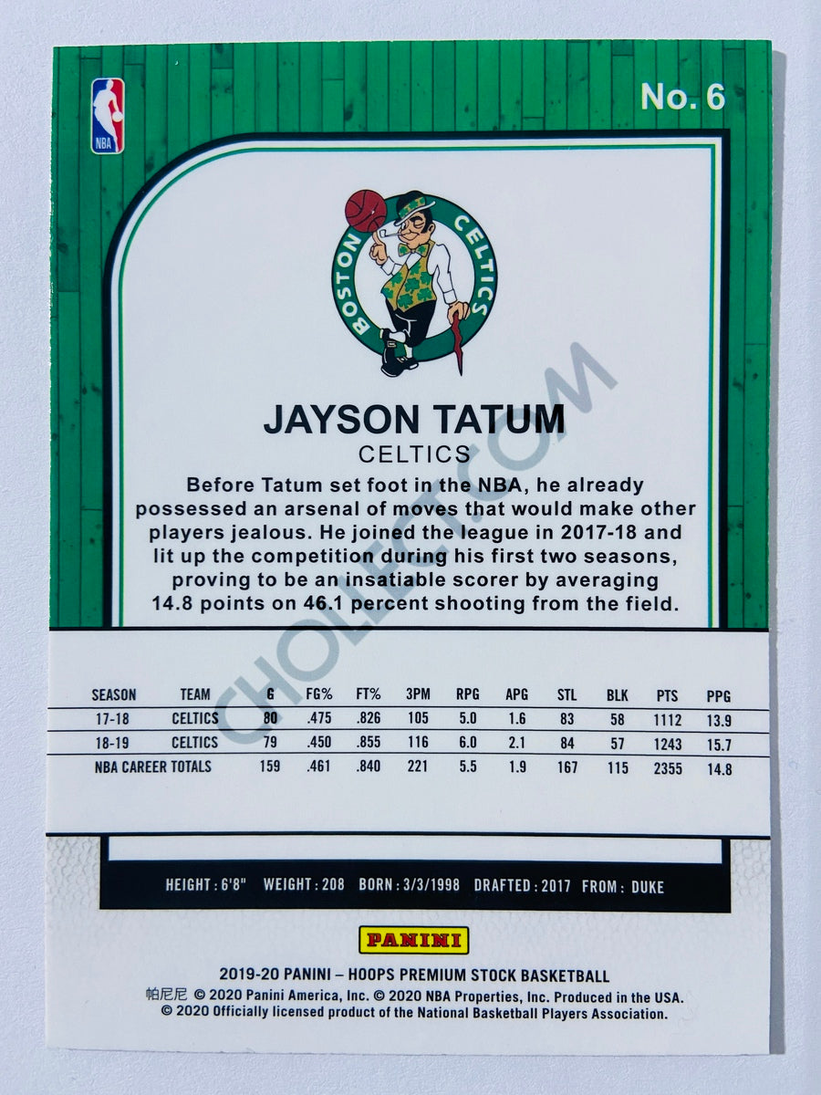 Jayson Tatum - Boston Celtics 2019-20 Panini Hoops Premium Stock #6