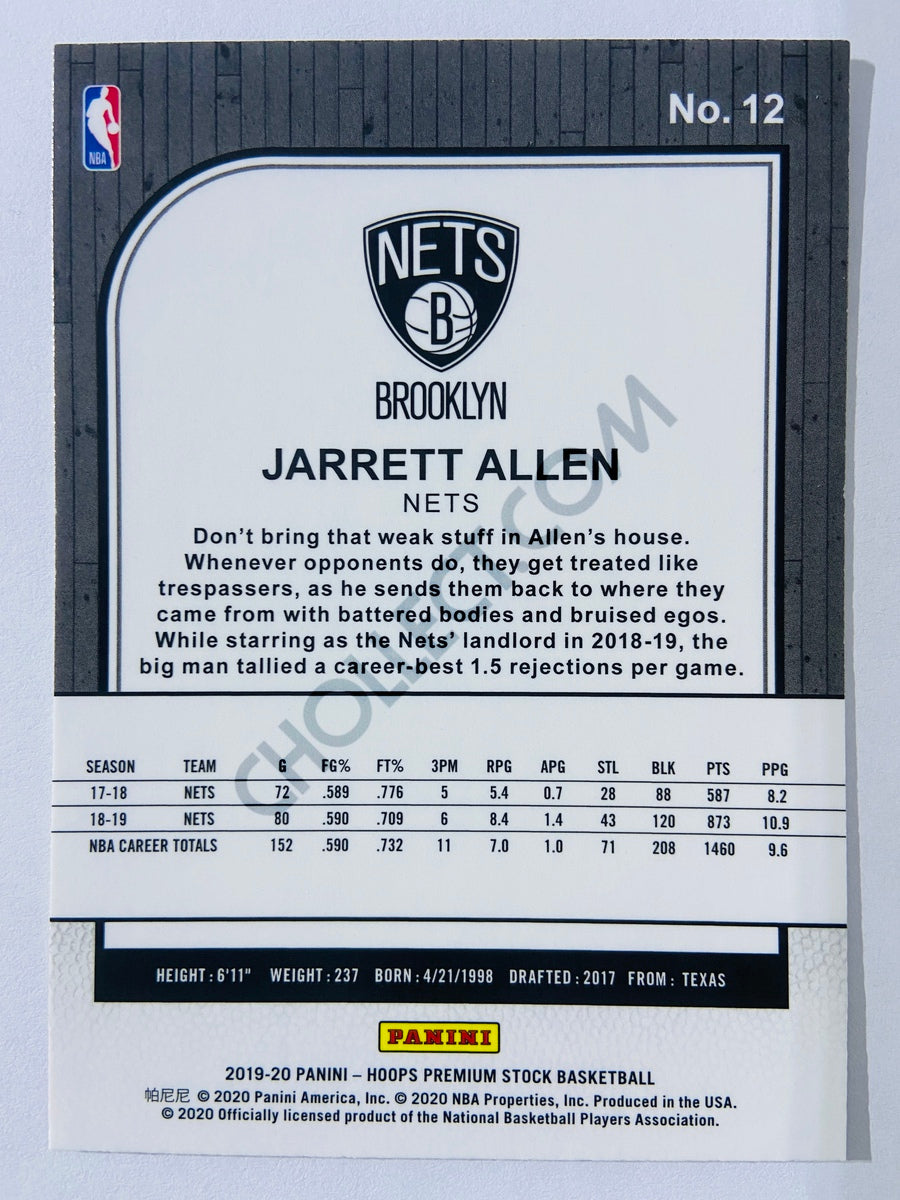 Jarrett Allen - Brooklyn Nets 2019-20 Panini Hoops Premium Stock #12