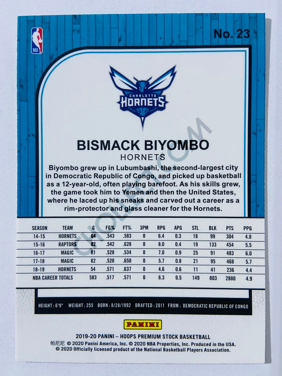 Bismack Biyombo - Charlotte Hornets 2019-20 Panini Hoops Premium Stock #23