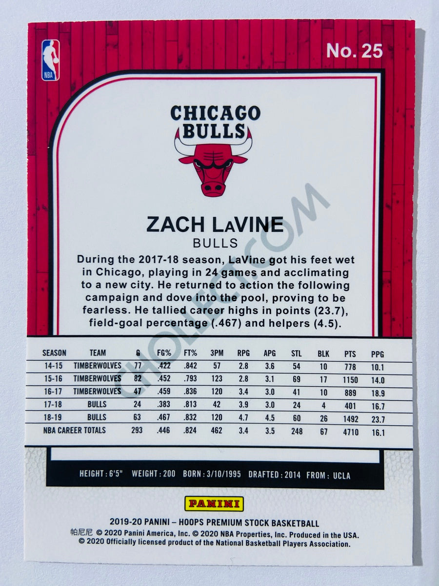 Zach LaVine - Chicago Bulls 2019-20 Panini Hoops Premium Stock #25