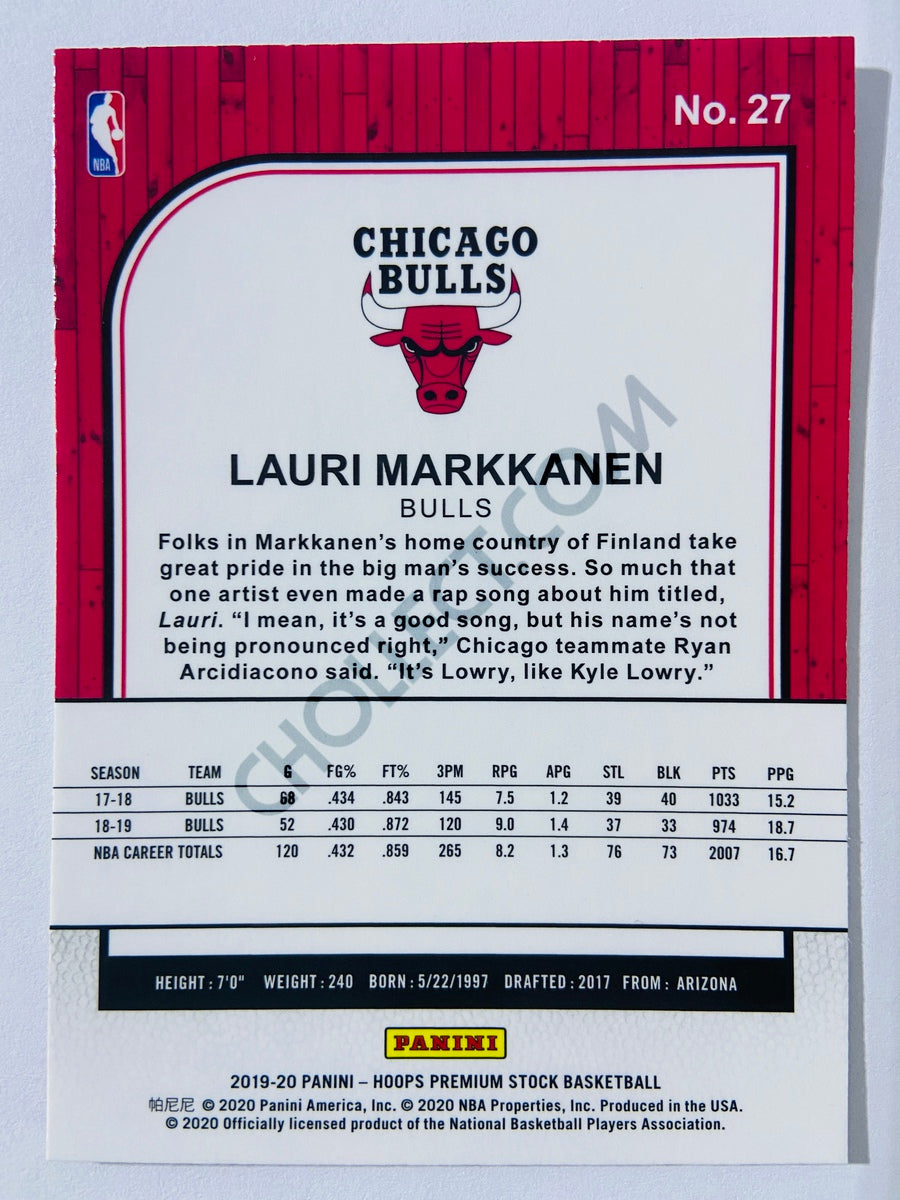 Lauri Markkanen - Chicago Bulls 2019-20 Panini Hoops Premium Stock #27