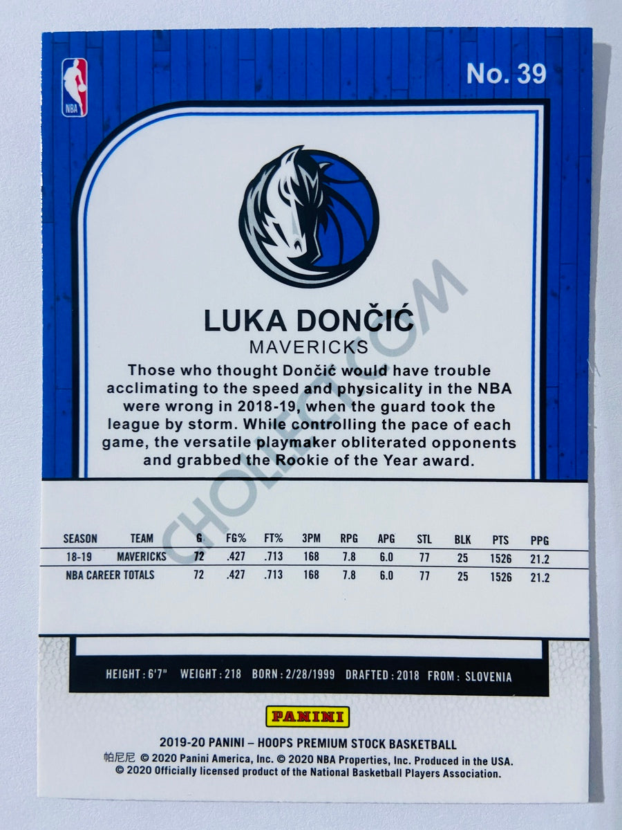 Luka Doncic - Dallas Mavericks 2019-20 Panini Hoops Premium Stock #39